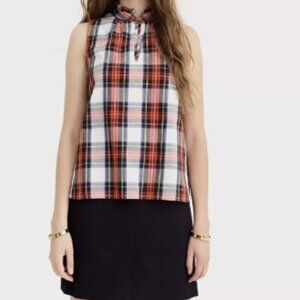 J Crew Tartan Sleeveless Top